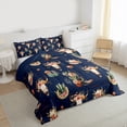 thumbnail image 3 of Feelyou Hippie Sheep Skeleton Bedding Comforter Set, Rose Flower Cactus Twin Comforter Sets, Western Cowgirl Boot Reversible Bedding Set, Super Cozy Room Decor, 2 Pieces, 3 of 8