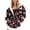 A-Multicolour248, variant on Womens Rainbow Paw Print Zip Up Hooded Jacket All Over Colorful Pet Print Casual Coat