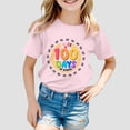 thumbnail image 2 of shqvo Toddler Tshirts Boys 5t Round Neck Short Sleeve T-Shirts Dinosaur Print Fashion Casual Vacation Tops School Clothes for Girls, 2 of 4