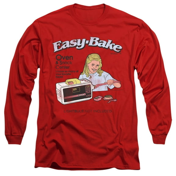 Easy Bake Oven Lightbulb Not Included Long Sleeve Adult 18/1 T-Shirt Red