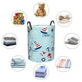 thumbnail image 6 of Goofa Sailboats Anchors Printed Circular Hamper,Laundry Basket with Handles,Storage Baskets Foldable,Large Capacity Laundry Hamper-Small, 6 of 8