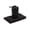 Black, variant on SHJHENG Microfiber Cooling Towel in Silicone Case – Instant Chill Sports Towel 15.7x15.7 Inches, Quick-Dry Fabric with Carabiner for Gym, Travel, and Outdoor Activities, Portable Sweat Absorber