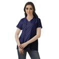 thumbnail image 2 of Moomaya Chemise Tunique Style Enveloppant pour Femmes en Coton Décontracté Col Classique Boutonné, 2 of 6