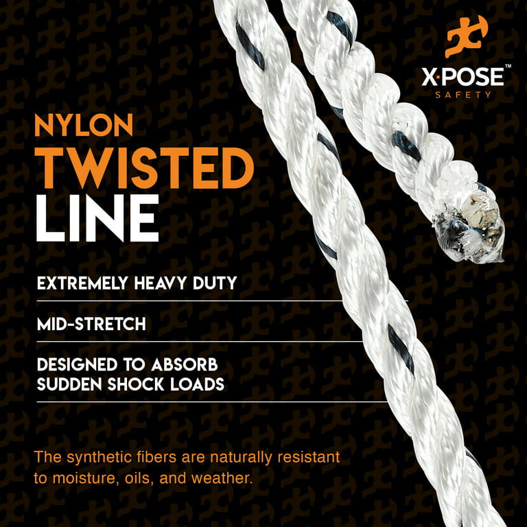 Nylon 3 Strand Rope 3/8 x 50