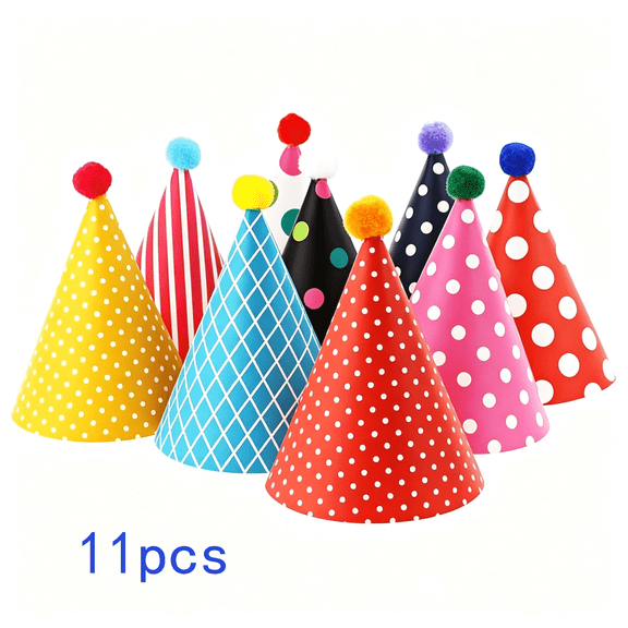 BESTSKY Mini Kids Birthday Party Hats,Assorted,Diy Assembly Required Diy Assembly Required Mini Party Hats