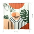 thumbnail image 2 of Dznils Cortina Boho Shower, Cortina de Baño Geométrica Moderna Abstracta con 12 Ganchos, 72 x 72, Marrón, 2 of 10