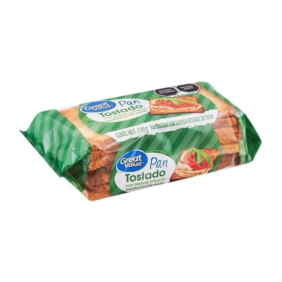 Pan tostado Great Value extra fibra 210 g