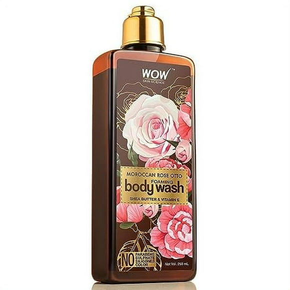 WOW Skin Science Moroccan Rose Otto Body Wash - Maximum Hydration For Smooth, Healthier, Softer Skin For Men, Women, Teen - 250 mL