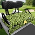 thumbnail image 4 of chaqlin Cartoon Cucumber Slice Pattern Golf Cart Seat Covers with Pockets, with Storage Pockets Golf Cart Seat Cover with Pockets Fit for 2-Seat Golf Carts, 4 of 8