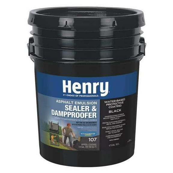 Henry Sealer & Dampproofer, 4.75 gal, Black HE107571