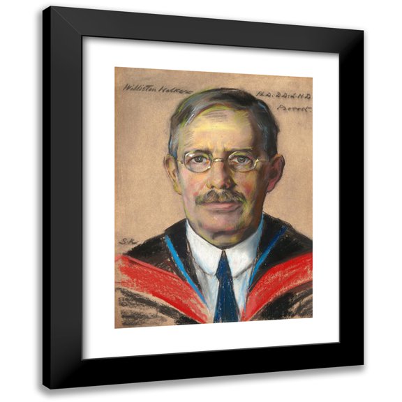 William Sergeant Kendall 19x24 Black Modern Framed Museum Art Print Titled - Williston Walker. Prof. of Ecclestiastical History 1901-22, Provost 1920-22