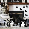 thumbnail image 4 of Halloween Pillow Covers 20x20 Ghost Halloween Pillow Covers Decorations Black Halloween Pillows Decorative for Halloween Home Decor for Sofa 21, 4 of 6