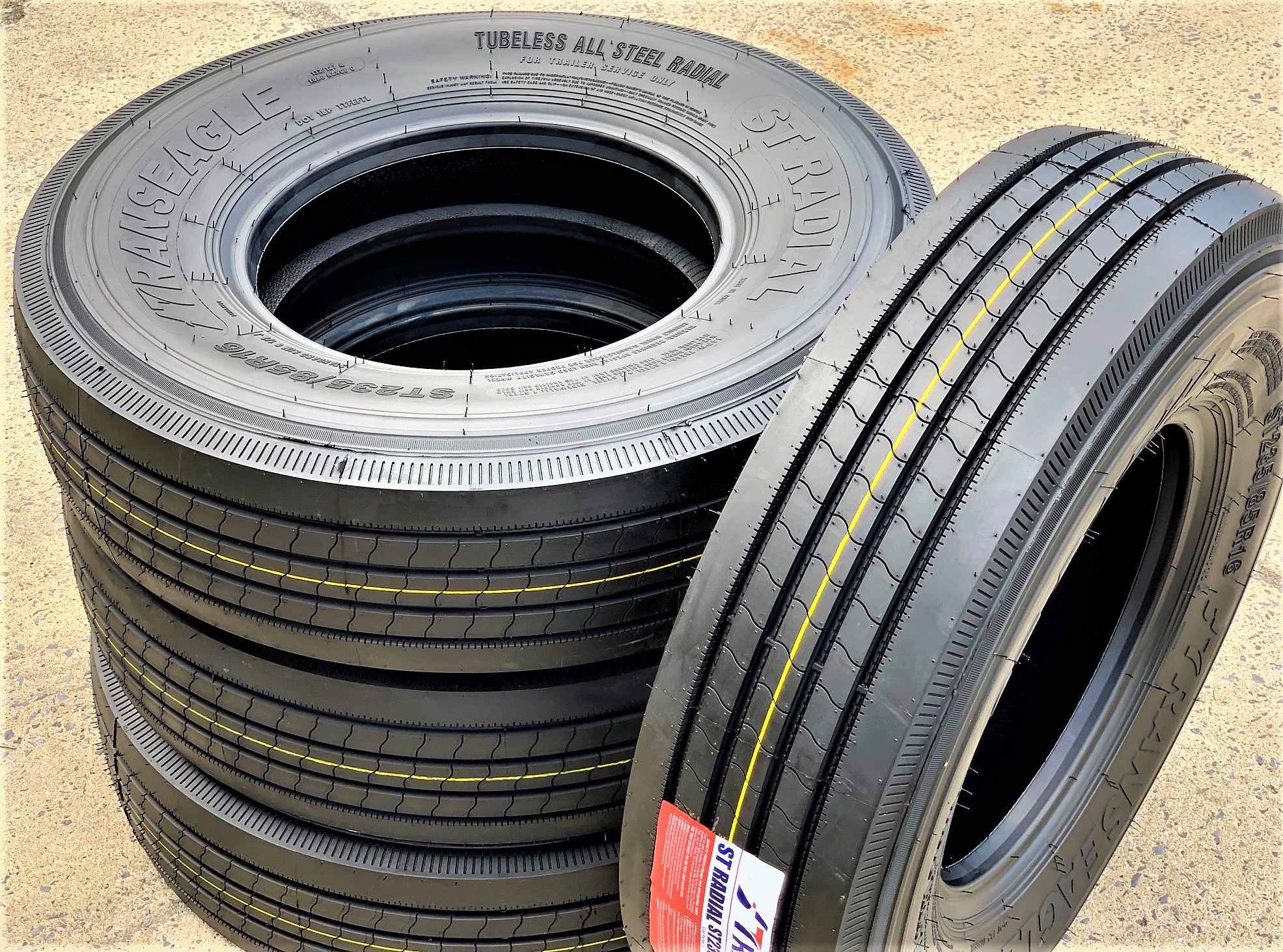 Set Of 4 FOUR Transeagle All Steel ST Radial ST 235 80R16 Load G 14 Set Of 4 FOUR Transeagle All Steel ST Radial ST 235 80R16 Load G 14