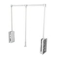 thumbnail image 4 of 35-47 Inch Adjustable Closet Rod Closet Mounted Rod Wall Mounted Hanging Rod, 4 of 11