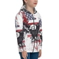 thumbnail image 5 of Kdxio American Flag Eagle Art Pattern Kids Boys Girls Zip Up Hoodie 3D Printed Hooded Sweatshirt Hoody Coat with Pocket 7-12 Y-Medium, 5 of 6