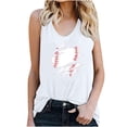 thumbnail image 1 of Pompotops Women's Pullover Sleeveless Printing Solid Color Vest Tops, 1 of 4