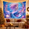 thumbnail image 3 of Mermaid Princess in Underwater Coral Reef Scene Mystical Fantasy for Kids Ocean Lovers Oceanic Wall Art Birthday Gift Tapestry Wall Hanging for Bedroom, Living Room and Dorm, 3 of 7