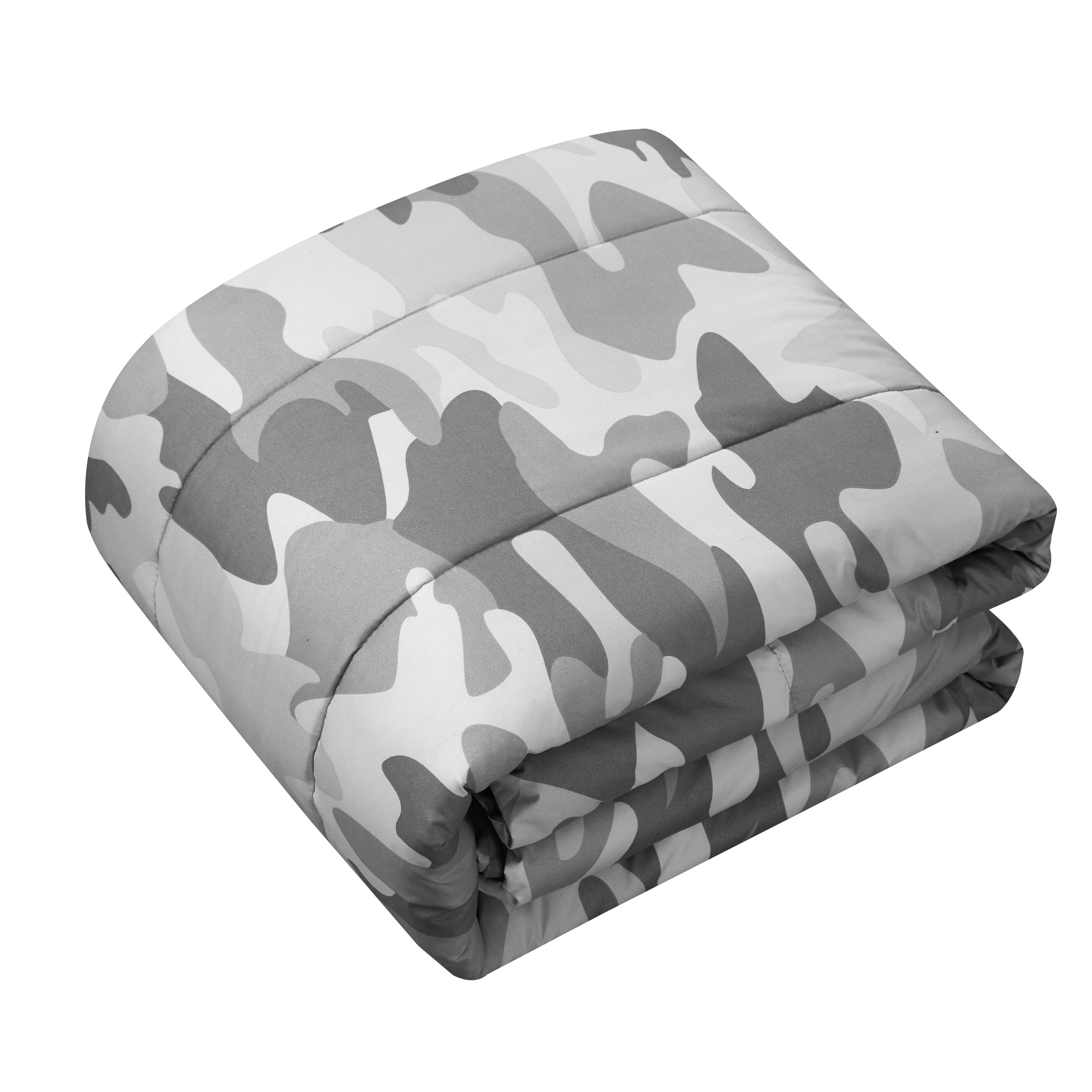 Heritage Club Gray Camouflage Bed in a Bag Set,  Twin XL