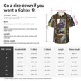thumbnail image 3 of Owl Men'S 3d Print Casual Button Down Shirts, Novelty Hawaiian Short Sleeves L, 3 of 7