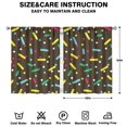 thumbnail image 2 of Ice Cream (2) Curtains-blackout Curtains Bedroom Decor Living Room Darkening Grommet Window Drapes 2 Panels Set 42"x 54", 2 of 2