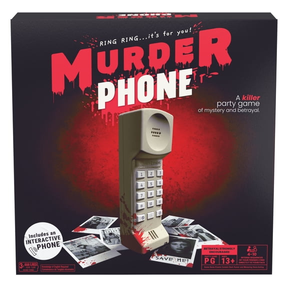 Spin Master Games, Murder Phone Party Game, 4-10 Players, Ages 13 and up