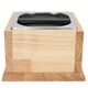 thumbnail image 3 of Knock Box Contenedor de posos de café de acero inoxidable, contenedor de basura con base de madera, accesorio para café L, 3 of 14