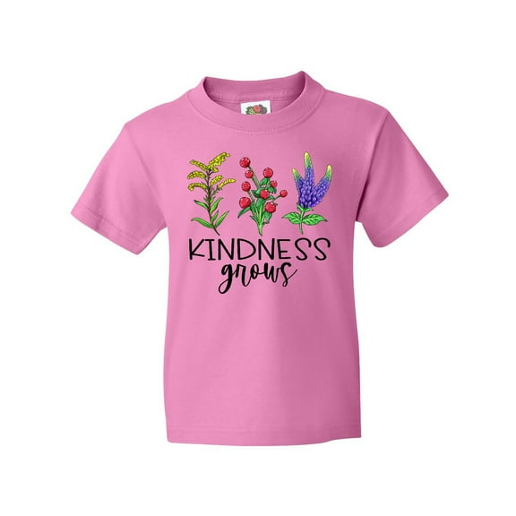 Inktastic Kindness Grows Wildflowers Youth T-Shirt