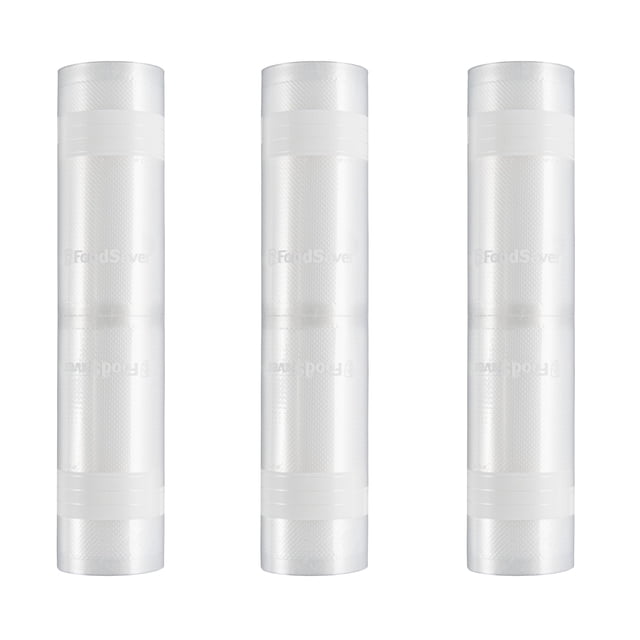 FoodSaver Custom Fit Vacuum Sealer Rolls, Airtight Food Storage and Sous Vide Rolls, BPA-Free, 11 x 16' (Pack of 3)