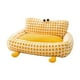 thumbnail image 1 of Sofá para mascotas, acogedor, cálido, moderno, con dibujos animados, para dormir, para el hogar, habitación, perros amarillo medio, 1 of 8