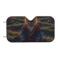 thumbnail image 6 of Honeii Garden Meditating Weasel Print Car Sunshade for Windshield,Car Cover Sunshade Protector,Foldable Front Window Sun Visor,Fits Cars, SUVs, Trucks, 6 of 6