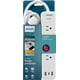 thumbnail image 1 of Regleta de alimentación con protector contra sobretensiones Philips EZfit de 3 salidas, color blanco, 1 of 7
