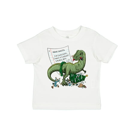 

Inktastic A Dinosaur for Christmas Gift Toddler Boy or Toddler Girl T-Shirt