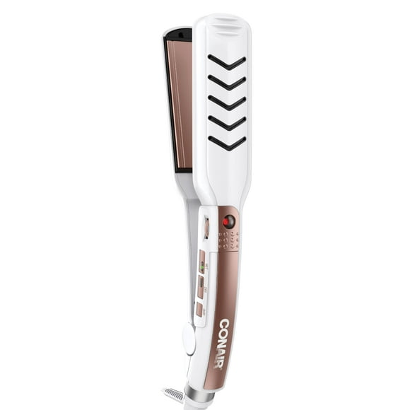 Plancha Conair de cerámica doble, 1.5 pulgadas, mojada o seca