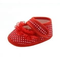 thumbnail image 4 of Newborn Baby Girl Soft Sole Lace Shoes Anti-slip Cotton Prewalker Walking Shoes 3-12M, 4 of 6