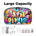 thumbnail image 3 of Thanksgiving Waterproof Oxford Cloth Storage Box for Electronic Devices - 5.9x9.44x3.14 Inches - Travel Organizer and Cord Organizer for Small Electronics - Easy to Use, 3 of 6