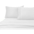 600 Thread Count 100 Cotton Wrinkle Free Striped Sheet Set (Queen