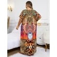 thumbnail image 3 of Beach Maxi Dresses Side Split Caftan Loungewear Light Weight Kaftan Abaya Over Sized  Resort Wear Vacation Outfits Middle East Arabian Robe, 3 of 9
