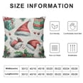 thumbnail image 5 of BANET  Throw Pillow Covers Christmas Theme Fantastic Watercolor Pattern Short Plush Pillowcase Home Decor Cushion Case for Couch Sofa Bed, Super Soft &amp; Comfortable 12x12in, 5 of 5