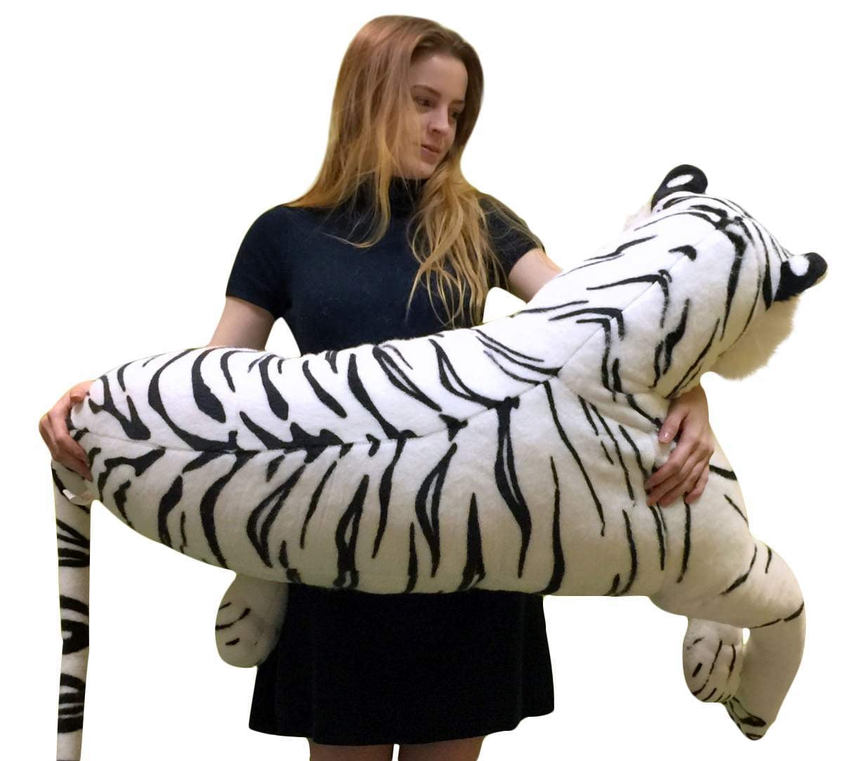 Jouet Tigre en Peluche - Animaux en Peluche Réalistes Tigre en Peluche - Animal en Peluche Durable Tigre - 28cm Cadeaux de Nouvel An pour Filles Tout-Petits Enfants (Couleur: Jaune Meilleur Cadeau