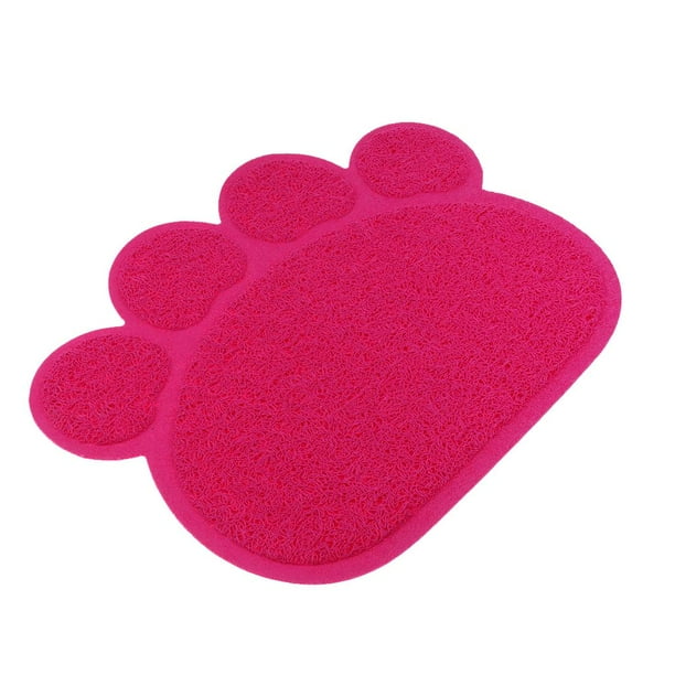 Alfombrilla antideslizante impermeable para puerta de arena para gatos Rosa roja