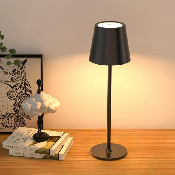 Lámpara de mesa LED inalámbrica JACKYLED, 3 alturas, 5000 mAh