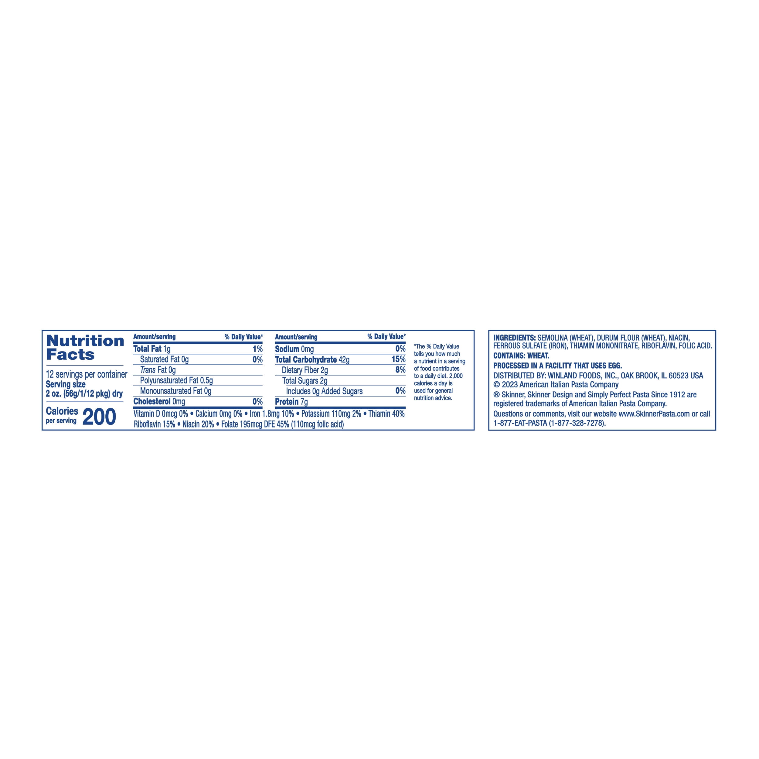 (4 pack) Skinner 24 oz Thin Spaghetti Pasta
