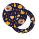 thumbnail image 2 of Balery Turkey And Autumn Fundas de asiento para taburete de bar redondo de tela de terciopelo ajustables que protegen de arañazos y manchas para sillas de 14 a 17 pulgadas.-12 inch, 2 of 7