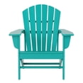 thumbnail image 4 of Portside 4-Piece Adirondack Chair with Matching Ottoman Footrest Set Turquoise, 4 of 8