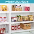 thumbnail image 3 of Vtopmart Clear Plastic Storage Bins for Pantry, 4 PCS Food Storage Containers with Handle for Cabinet, Kitchen, Countertops, Cupboard, Fridge, Pantry Organizers , BPA Free, Large, 3 of 7
