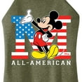 thumbnail image 3 of Disney - Americana - Mickey Flag All American - Juniors High Neck Tank Top, 3 of 5