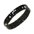 thumbnail image 1 of Pulsera para mujer, regalos para mujer, pulsera magnética de color oro carbono, pulsera de titanio de color oro carbono, pulsera para hombre, 1 of 2