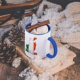 thumbnail image 5 of 3dRose, The flag of Republic of Ireland in the outline map of the country and name, Ireland, 11oz Two-Tone Blue Mug, 5 of 7