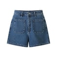 thumbnail image 4 of BUIGTTKLOP Womens Jean Shorts High Waisted Denim Shorts with Pockets Stretchy Summer Shorts, 4 of 7