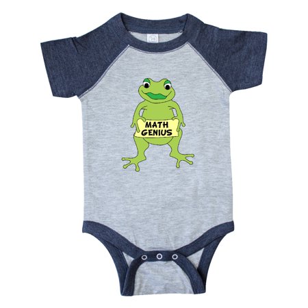 

Inktastic Math Genius Frog Gift Baby Boy or Baby Girl Bodysuit